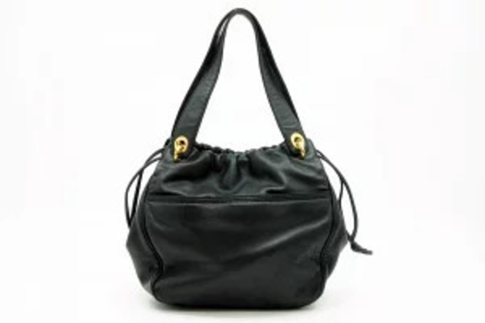 Loewe Anagram Tote Drawstring Nappa Leather Black